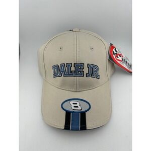 Dale Jr 8 Budweiser Action Racing NASCAR Baseball Cap Khaki Blue